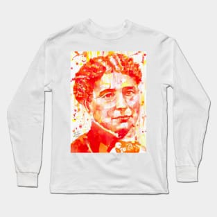 AMELIA BLOOMER watercolor portrait Long Sleeve T-Shirt